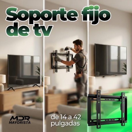 Soporte fijo de TV de 14 a 42 pulgadas