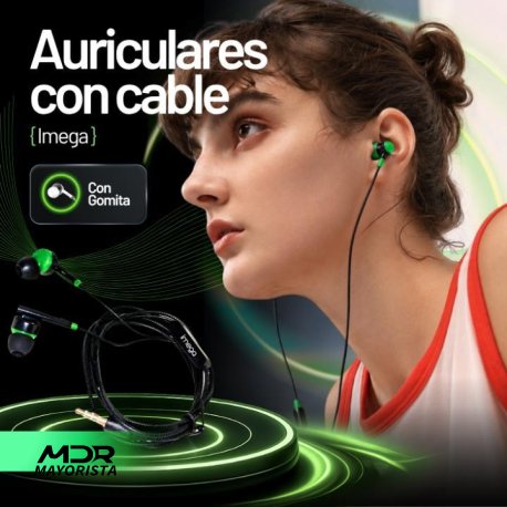 Auriculares imega con cable Gomita (en bolsita)