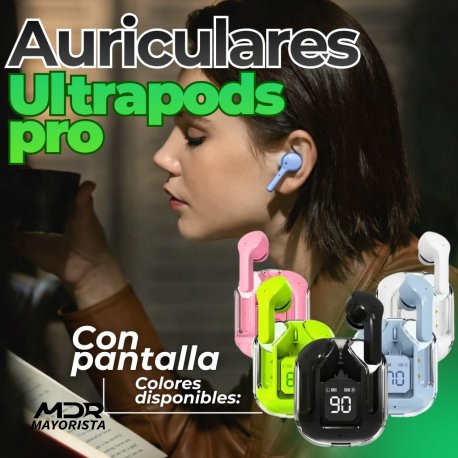 Auriculares Bluetooth Ultrapods pro con pantalla