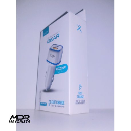Cargador  XAEA 12v 4amp cabezal doble + Cable tipo c 