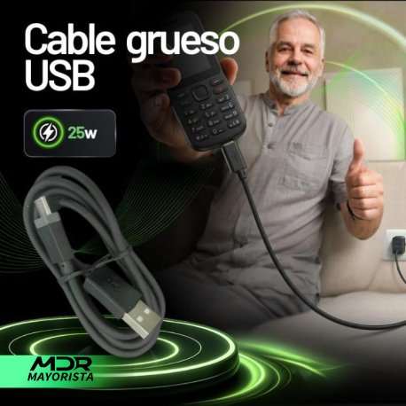 Cable usb - tipo C 25w (bolsita Motorola)