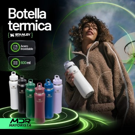 Termica botella 600ml deportiva acero inoxidable