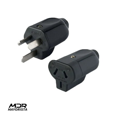 Ficha 220 macho + hembra reforzada (el par)