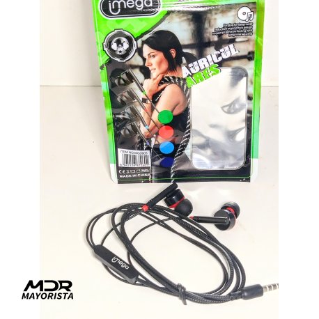 Auriculares imega con cable Gomita (en bolsita)