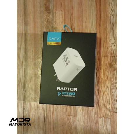 Cargador cabezal 45w Xaea Raptor PD hembra de tipo C