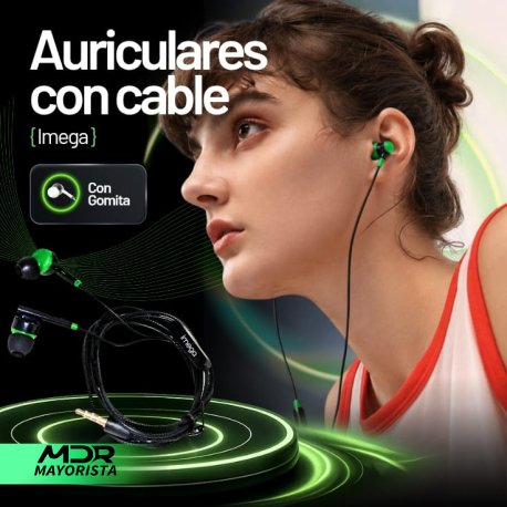 Auriculares imega con cable Gomita (en bolsita)