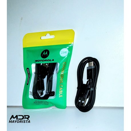 Cable usb - tipo C 25w (bolsita Motorola)