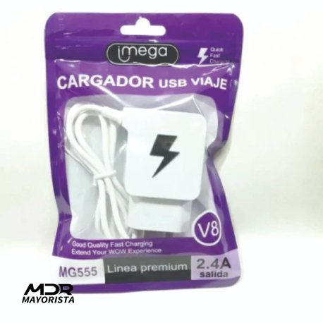 Cargador imega v8  (en bolsita)