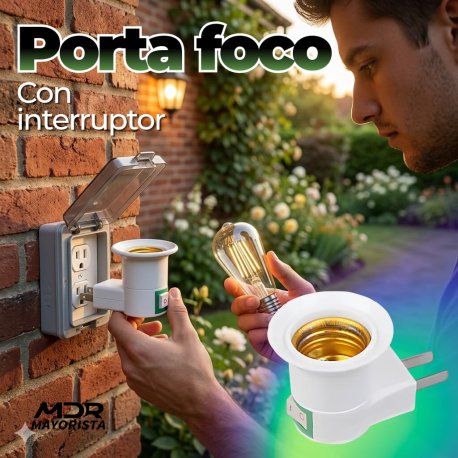 Portafoco con interruptor 