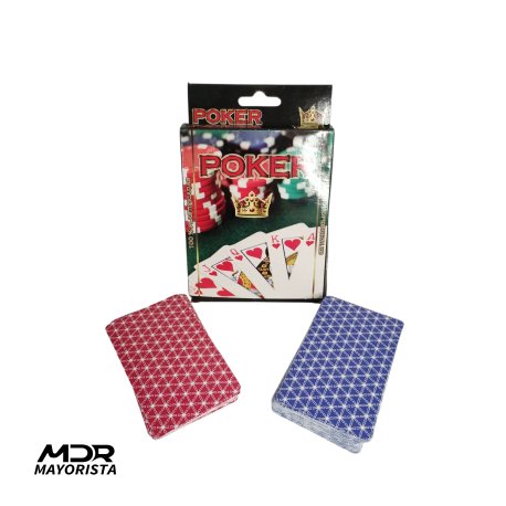 Cartas de poker Rummy (2 mazos uno rojo y uno azul)