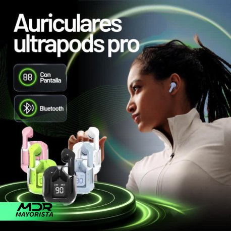 Auriculares Bluetooth Ultrapods pro con pantalla