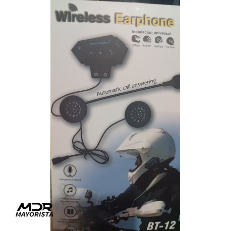 Auricular bluetooth intercomunicador para moto