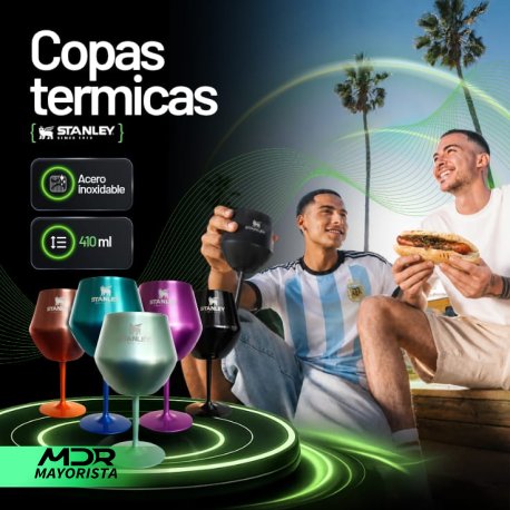 Termica Copa grande acero 410ml con logo de stanley