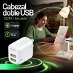 Cargador cabezal EZRA 4,5amp sin cable doble usb 10w