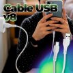 Cable usb V8 (en Caja)
