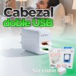 Cargador cabezal EZRA 4,5amp sin cable doble usb 10w