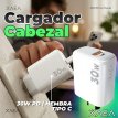 Cargador cabezal Xaea 30W PD hembra tipo C